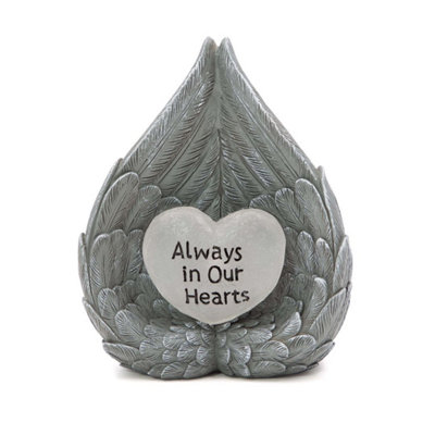 GardenKraft Angel Wings Memorial Solar Light