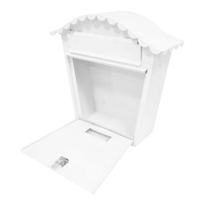 GardenKraft Classic White Wall-Mounted Letterbox