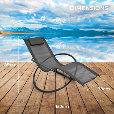 Vonhaus moon best sale rocking sun lounger