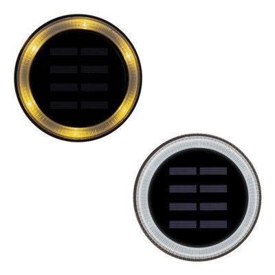 GardenKraft Set of 2 Solar Ground Lights