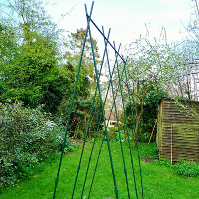 GardenSkill Easy Grow Runner Bean Frame & Climbing Plant Support Garden Trellis 1.2x2.4m H