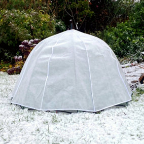 GardenSkill Frost Brolly 50GSM Fleece Winter Protection Umbrella Plant Cover Grow House 1.2x0.75m H