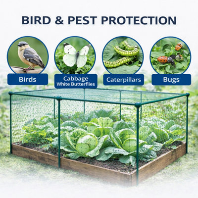 GardenSkill Fruit & Vegetable Cage 3x1x1.875m H - Premium Garden Bird ...