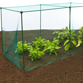 GardenSkill Grow House Fruit Vegetable Frame with Plant Protection Bird Mesh 1.25 x 1.25m H