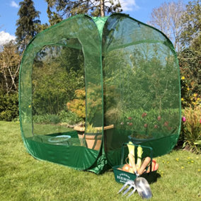GardenSkill Pop Up Cabbage & Brassica Crop Cage Bird Net Pest Protection Cover 1.25m x 1.35m H