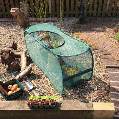 GardenSkill Pop Up Fruit Cage Tunnel - Butterfly Mesh Insect Net Plant ...