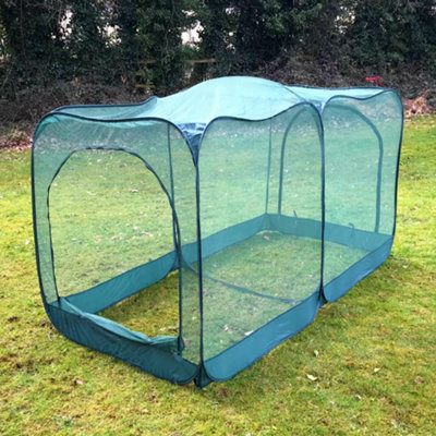 GardenSkill Pop Up Giant Garden Fruit Veg Cage & Pest Protection Crop Cover 2.5x1.25x1.35m H