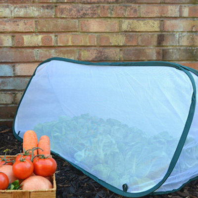 GardenSkill Pop Up Grow Tunnel Cloche Insect Net Protection Cover for Carrots Herbs Flowers 150x60cm H