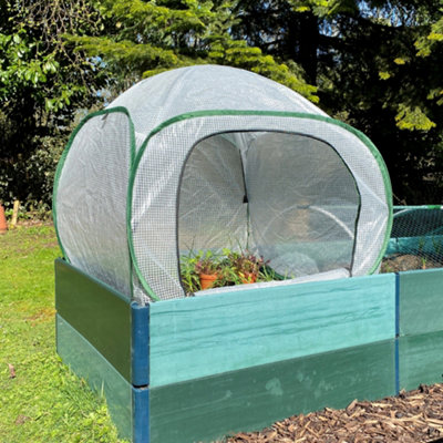 GardenSkill Pop-Up Mini Greenhouse Grow House Poly Plant Cover 1m x 0.75m H