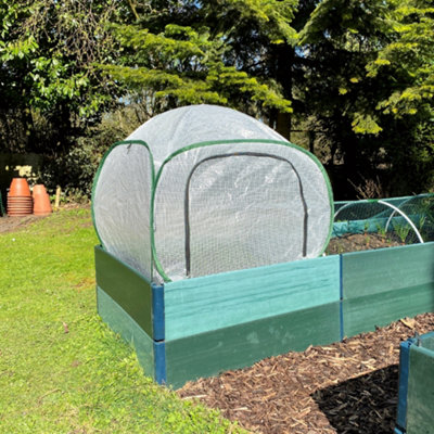 GardenSkill Pop-Up Mini Greenhouse Grow House Poly Plant Cover 1m x 0.75m H