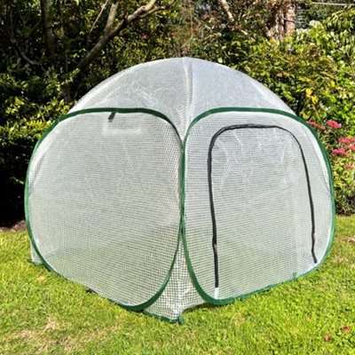 GardenSkill Pop-Up Mini Greenhouse Grow House Poly Plant Cover 1m x 0.75m H