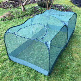 GardenSkill Pop Up XL Garden Fruit Veg Cage & Plant Protection Crop Cover 2.5x1.25x0.75m H