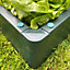 GardenSkill Square Raised Bed Garden Planter Kit for Fruit Vegetables Flowers Herbs 125cmx15cm H