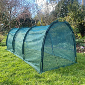GardenSkill XL Garden Mesh Grow Tunnel House Bird Insect Protection Plant Vegetable Cover 3x1.5m H