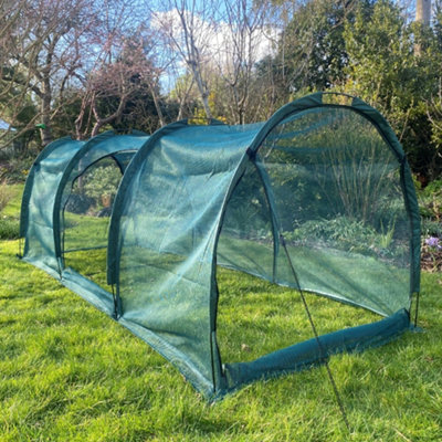 GardenSkill XL Garden Mesh Grow Tunnel House Bird Insect Protection Plant Vegetable Cover 3x1.5m H