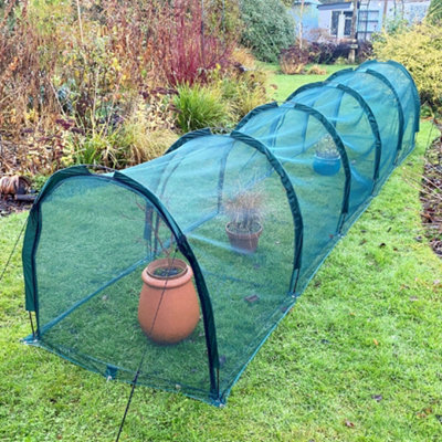 GardenSkill XL Grow Tunnel House Bird Net Insect Mesh Plant Protection Cover 5x1.5m H