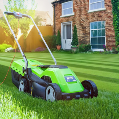 Qualcast 1600w electric rotary lawnmower b&q sale