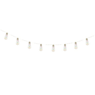 Gardenwize 2 Metre Solar Powered LED Tubular Bulb String Light Fence Wall Decking Patio