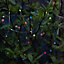 Gardenwize 20 Metre Solar Powered Multi-Coloured 200 LED lights Christmas Garden Patio Decking