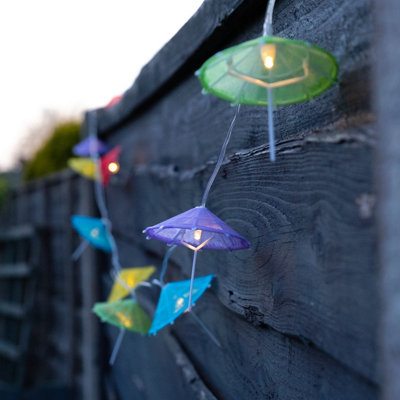 Gardenwize Garden Outdoor 2m Solar Cocktail Umbrella String Decorative Lights