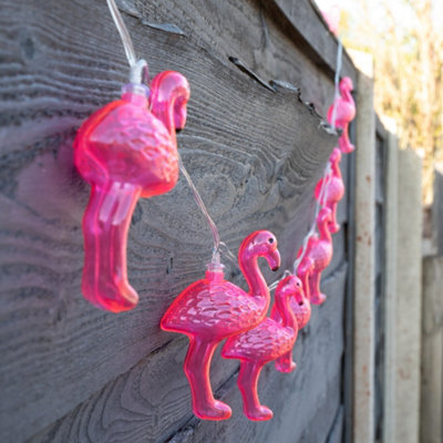 Gardenwize Garden Outdoor 2m Solar Flamingo LED String  Decorative Lights