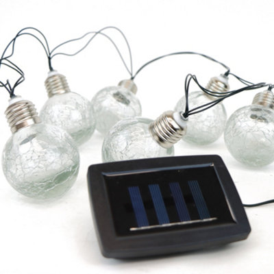 Gardenwize Garden Outdoor Solar  Coloured Crackle Ball String Fairy Lights - 4