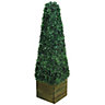 Gardenwize Garden Outdoor Solar Powered Obelisk Artificial Topiary Tree Plant with Light
