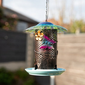 Gardenwize Hanging Bird Feeder With Solar LED