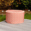 Gardenwize Home Garden Outdoor Picnic Cube Terracotta Inflatable Ottoman Pouf Stool Chair
