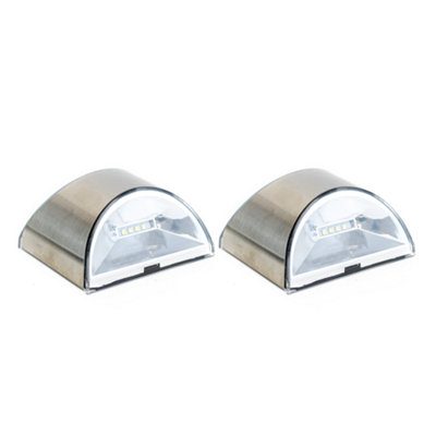 Gardenwize Lucent Solar Fence Lights (Pack of 2)