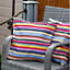 Gardenwize Outdoor Pair of Stripe Scatter Cushions