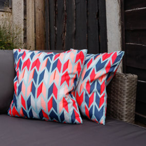 Gardenwize Pair of Outdoor Garden Sofa Chair Furniture Scatter Cushions - Arrow