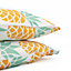 Gardenwize Pair of Outdoor Garden Sofa Chair Furniture Scatter Cushions- Pineapple