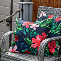 Gardenwize Pair of Outdoor Garden Sofa Chair Furniture Scatter Cushions- Tropical
