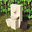 Gardenwize Patio Decking Solar Powered Lion Head Garden Water Feature Fountain Weatherproof
