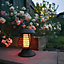 Gardenwize Solar Powered 2 In 1 Yellow Flame Lantern + Bug Zapper Decorative Garden Light Eco Friendly