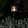 Gardenwize Solar Powered LED Flame Triple Way Mounted Garden Lantern Wall Mount/Stake Light/Freestanding