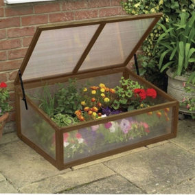 Gardman 08895 Wooden Cold Frame Garden Greenhouse with Polycarbonate Glazing