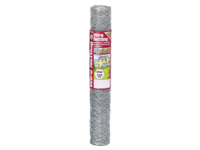 Gardman 50045 Galvanised Wire Netting 50mm Hexagon, 10 x 0.6m GDM50045