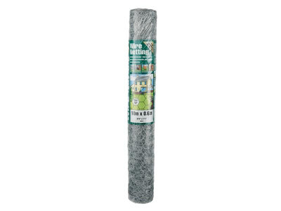 Gardman 50055 Galvanised Wire Netting 25mm Hexagon, 10 x 0.9m GDM50055