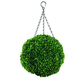 Gardman Decorative Artificial 40cm Garden Topiary Leaf Ball Hanging
