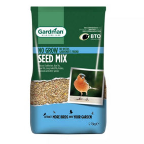 Gardman No Grow Bird Seed Mix for Wild Birds - 12.75kg