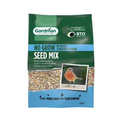 Gardman No Grow Wild Bird Seed Mix - 1kg