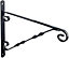 Gardman Standard Hanging Basket Bracket, Black, 3 x 36 x 29 cm
