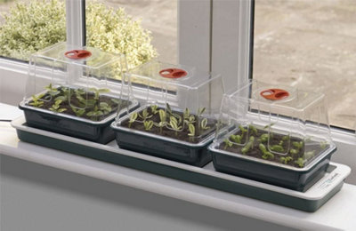 Garland Electric Heated Windowsill Propagator - 3 Trays