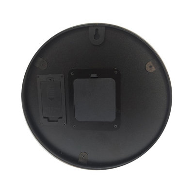 Garley Living Room Round Wall Clock with Metal Frame, Glass Front Gear ...