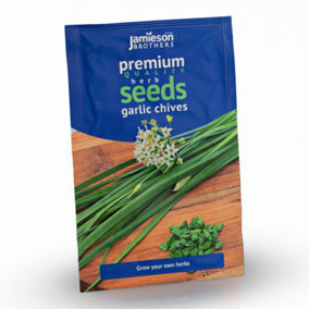 Garlic Chives Herb Seeds (Approx. 55 seeds) by Jamieson Brothers