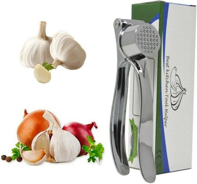 Garlic Press Crusher Squeezer Masher Kitchen Mincer Tool Hand Presser Grinder