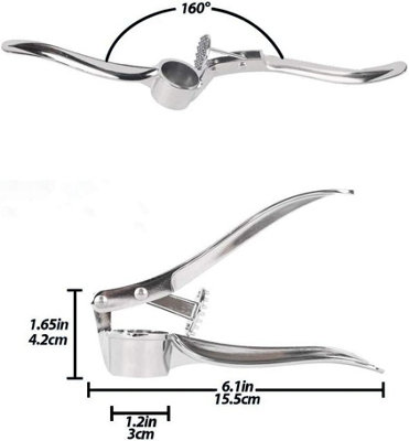 Garlic Press Crusher Squeezer Masher Kitchen Mincer Tool Hand Presser Grinder
