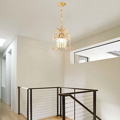 Garwarm 1 Light Dimmable Crystal Empire Chandelier